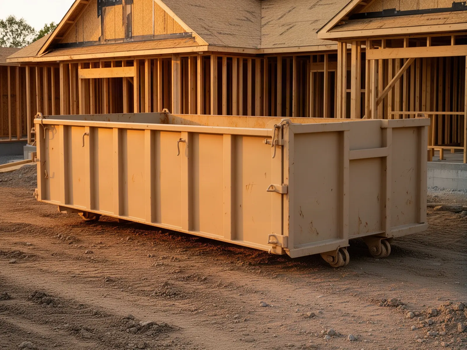Roll-off dumpster from Mayberry Brothers Dumpster Rental in Worcester, MA